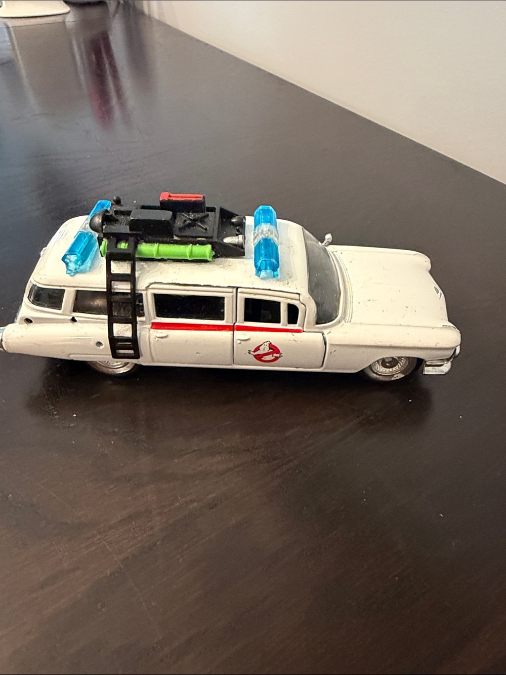 Ghost Busters Ecto-1 Die-Cast Toy Car - White with Blue Accents